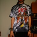 Slayer shirt from the 80s, I have like 3 of them. Large, large, Medium.