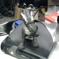 Grey Rubber Dragon - Grey Rubber dragon toy