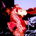 Medium Plush Scaly Red Dragon Classic Toys Company Side View