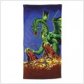 Green Dragon beach towel