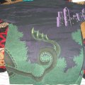 Back side of dragon allover shirt