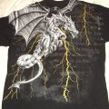 Vintage lightening Dragon All over shirt